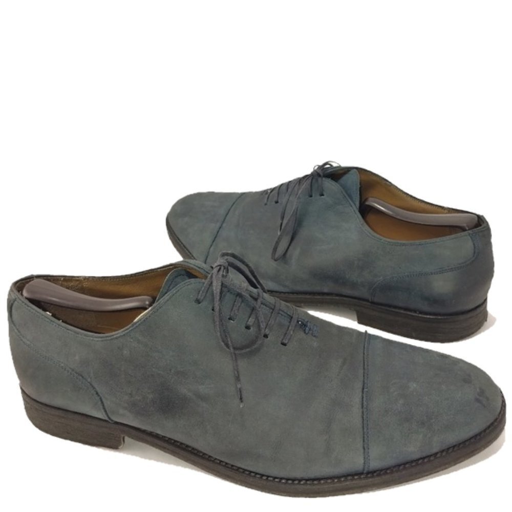 Kurt Geiger Distressed Nubuck Cap Toe Oxford Sz 12
